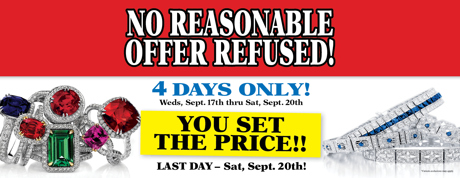 Going Out of Business banner - Total Jewelry Liquidation